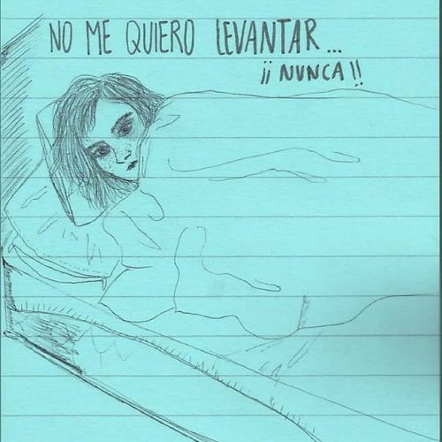La muchacha vuelve a escalar el viento
