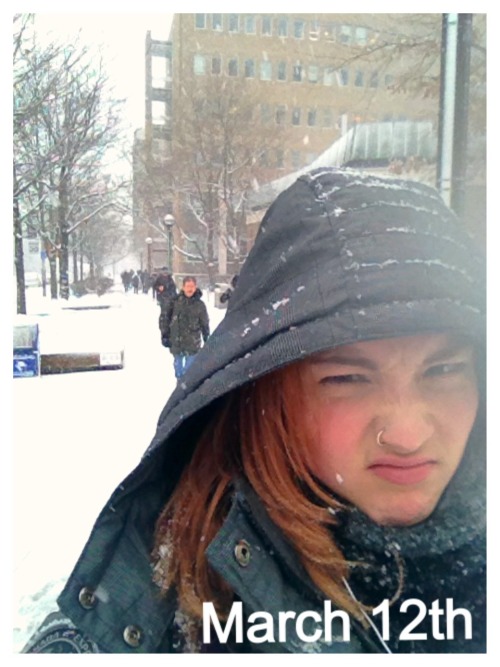 c-u-n-t-dracula:  octoberamethyst:  theshittysofar:  toxicbombher:  turtleen:  fandomthepossibilities:  Ah yes, the Canadian spring.  I went for a walk without a coat on yesterday. Today there is a snowstorm. A big fuck you to Canada.   Literally Indiana