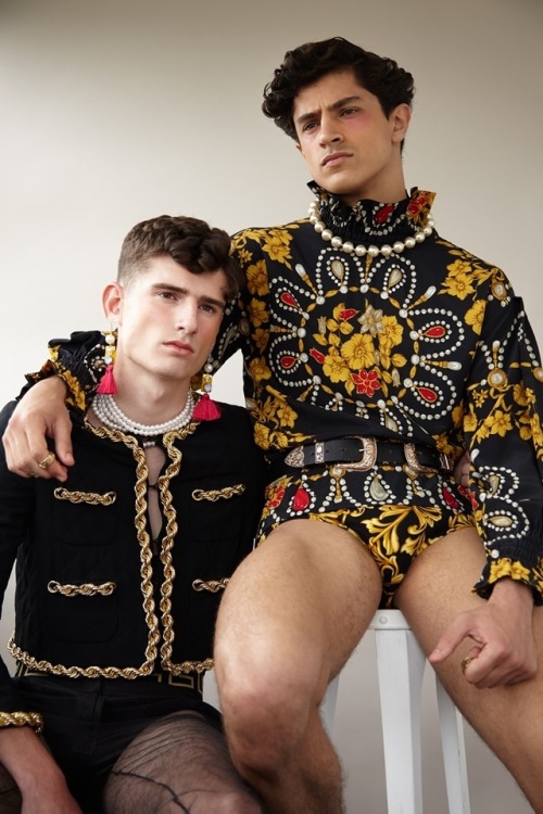 androgynousgenderblog: Cyrus Amini & Charles Gorton by Karl Slater for PANSY Magazine