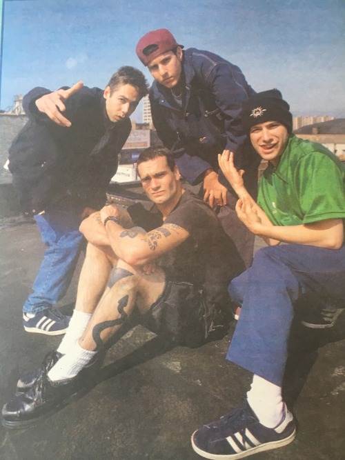 b5ksrockhaus: Henry Rollins &amp; The Beastie Boys, by Derek Ridgers for NME 1992
