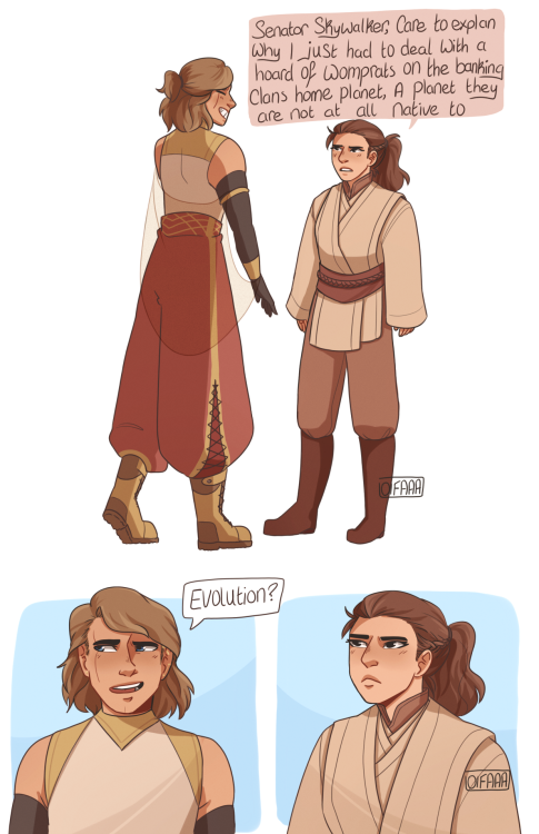 oifaaa:Anakin Skywalker the senator for Tatooine is such a fun concept I had to draw it, also featur