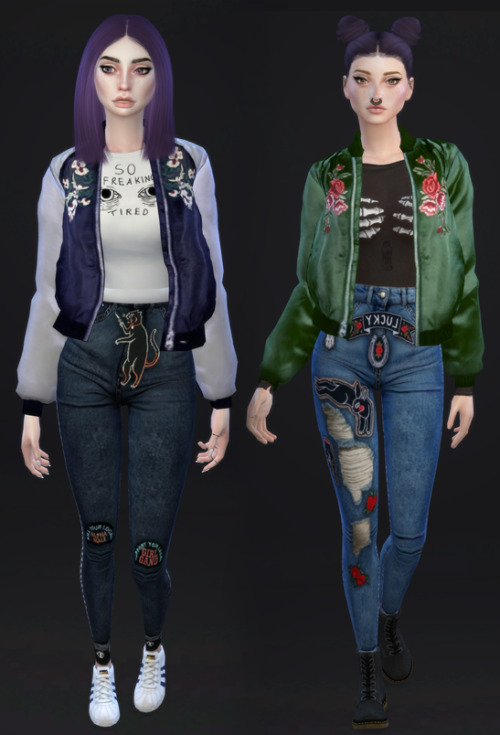  Bomber Jacket (2 swatches) for femaleYou’re gonna need the mesh , which you can download it hereIf 
