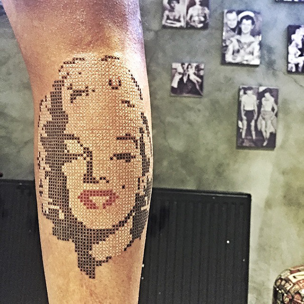 infected-girls:  icantbeyournancy:  boredpanda:    Cross-Stitch Tattoos By Turkish