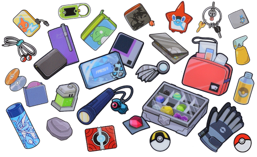 mirai-e-jump:ポケモン『Contents of Trainer’s bag』