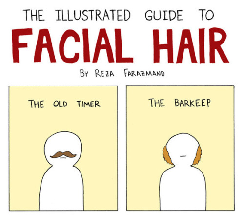 nevver:The illustrated guide to facial hair