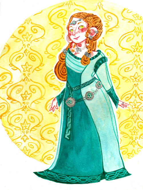 Eelina “Flamme-de-miel”To stay in the mood &ldquo;Middle-earth”, here a character from one of my fan