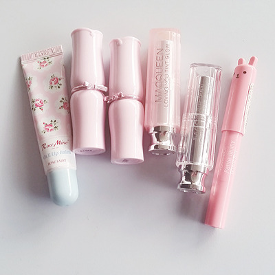 uyuro:i got some new lip products!!(l-r): rosemine vit. e lip balm, etude house dear my wish lips ta