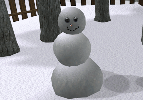 yakumtsaki: gingerplaysthesims: The maxis DIY snowman, aka part 84 of things I only just noticed. WH