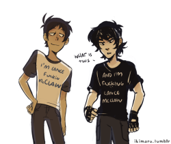 Lance probably had those shirts madebased