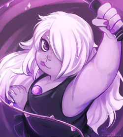ikimaru:  wanted to draw Amethyst for a speedpaint