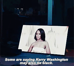 misskgibon89:  hutchj:  trininadz:  solosleia:  Kerry Washington also be black? 