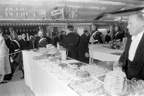cocktail and opening of ,Station Franklin Roosevelt,Paris 1957
