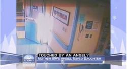 mythoccult:  A 14-year-old girl with a history of serious health issues lay dying of pneumonia in a hospital. But as her mother waited for the girl to take her last breath, an image of bright light appeared on a security monitor. Within an hour, the dying