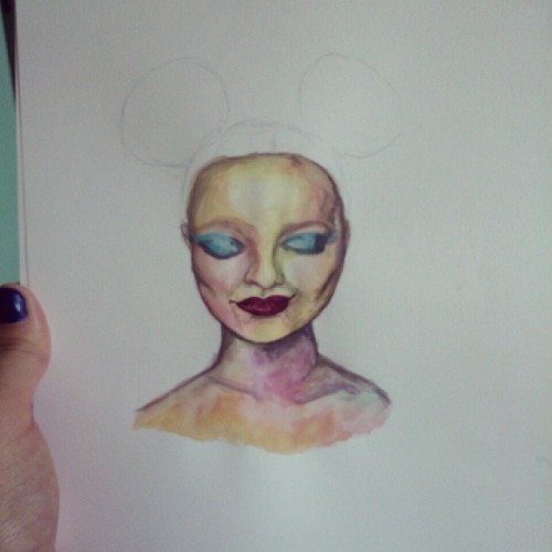 Porn Pics #progress #doodle #paint #watercolour #art