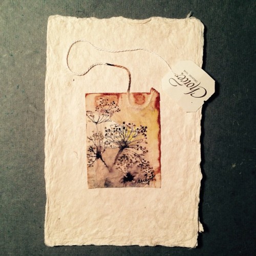 363 days of tea. Day 127. #recycled #teabag #art #collage #journal #wastenot