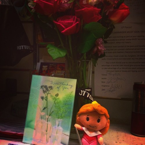 I have the best staff in the world. Hands down. Flowers an Aurora AND a card signed by current/forme