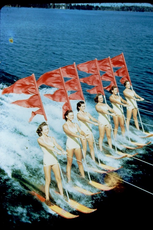 Florida Cypress Gardens Water Ski Show (purchased slide)