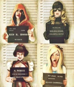 Collegehumor:  Spot On Fairy Tale Mugshots The Stars Of “Spring Breakers 2.”