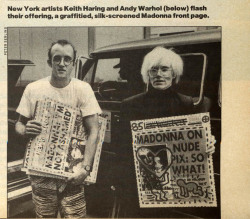 srhuesos:  Keith Harring and Andy Warhol