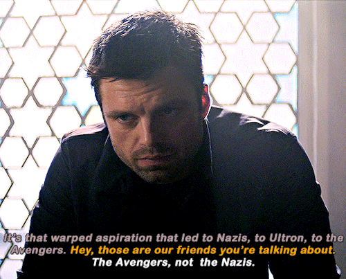 I Know A Crazy When I See One. Because I Am Crazy. Sebastian Stan As Bucky Barnes THE FALCON AND THE