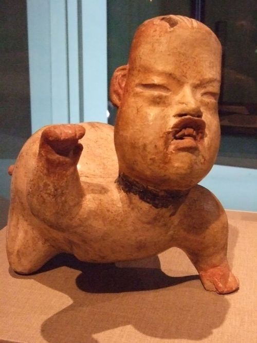 ancientart:Baby figures of the Olmec culture. Both date to 1200-900 BCE, Mexico, 