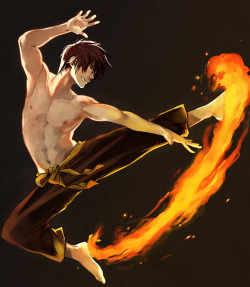 picolo-kun:  Lighting and pose study. Also it’s been a while since I drew Zuko 🔥 