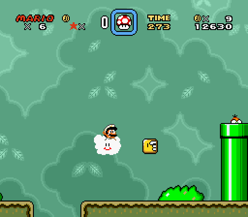suppermariobroth:In Super Mario World, pressing Left and Right simultaneously while on Lakitu’s clou