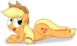 mrdegradation:Whenever I think of Applejack, I always think of her with a big booty. But I was really practicing my shader.Applebooty~ c: