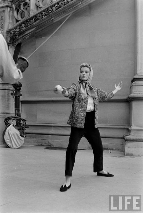 After watching too much fencing during the Olympics(Peter Stackpole. 1955)