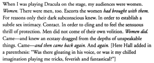 retroactivebakeries:hembrista:Bela Lugosi about his female fans  #i can’t even imagine how much puss