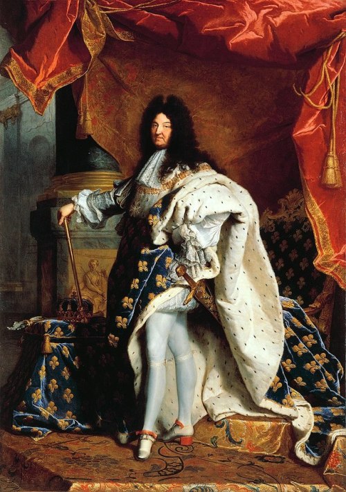 1. 1710-1715: Louis XIV of France (seated) with his son le Grand Dauphin (to the left), his grandson