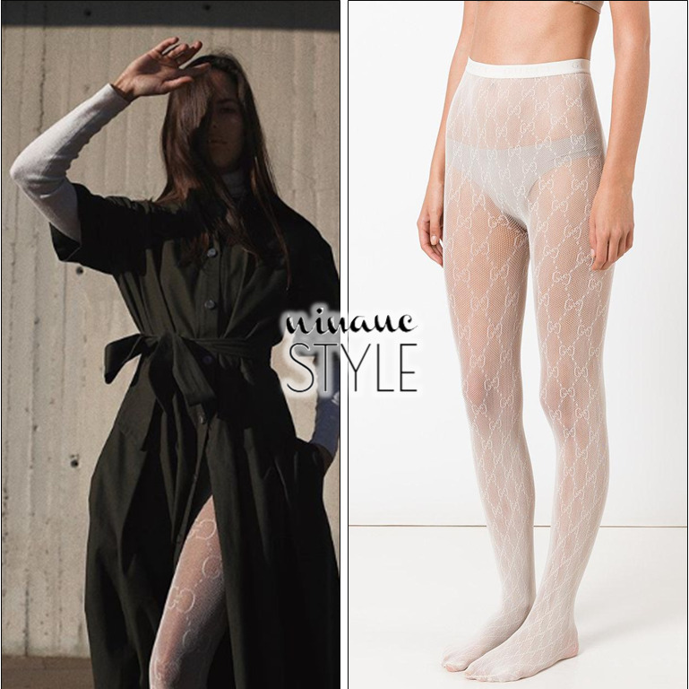 Nina Urgell Cloquell Style — Gucci Interlocking G tights white - $100 Click  to