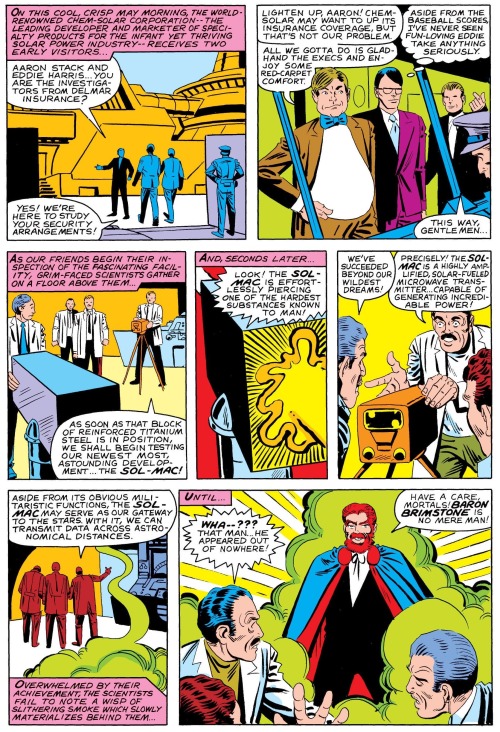 First appearance of Baron Brimstone.[from Machine Man (1978) #16]