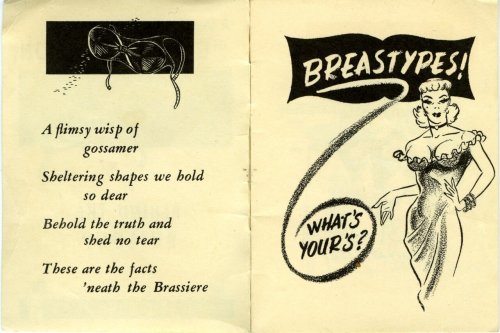 vintageeveryday: “Breastypes! What’s Yours?” – This crazy little 1940’s dirty pocket comic has to be