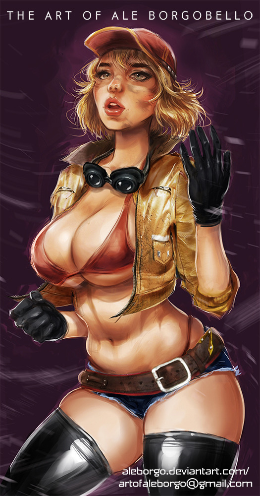 youngjusticer:  Hit her up if you need a fix. Cindy, by Ale Borgobello.         