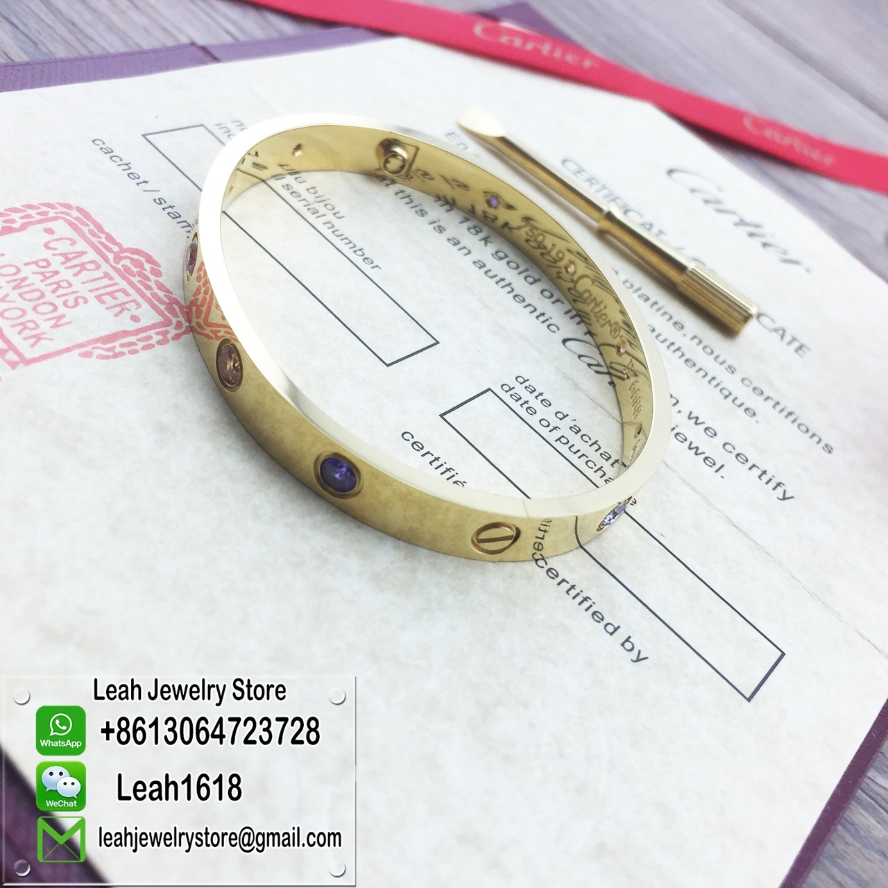 Cartier love bracelet white gold 10 