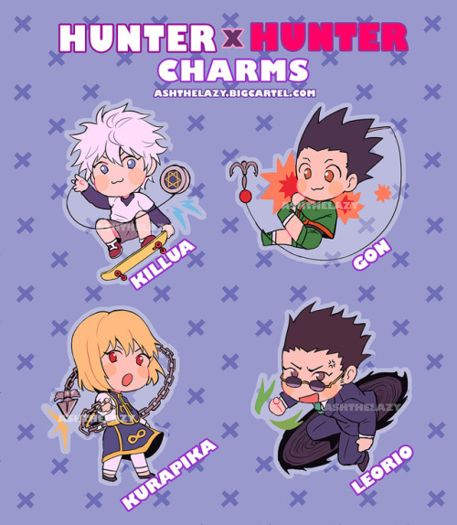 lazierthanyou: HEY HELLO!! Preorders for my HxH charms are live until 7/27!!  Link
