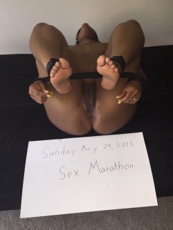 Ablackthot:  A Sex Marathon Is When A Slut Doesn’t Leave The House All Day, Has