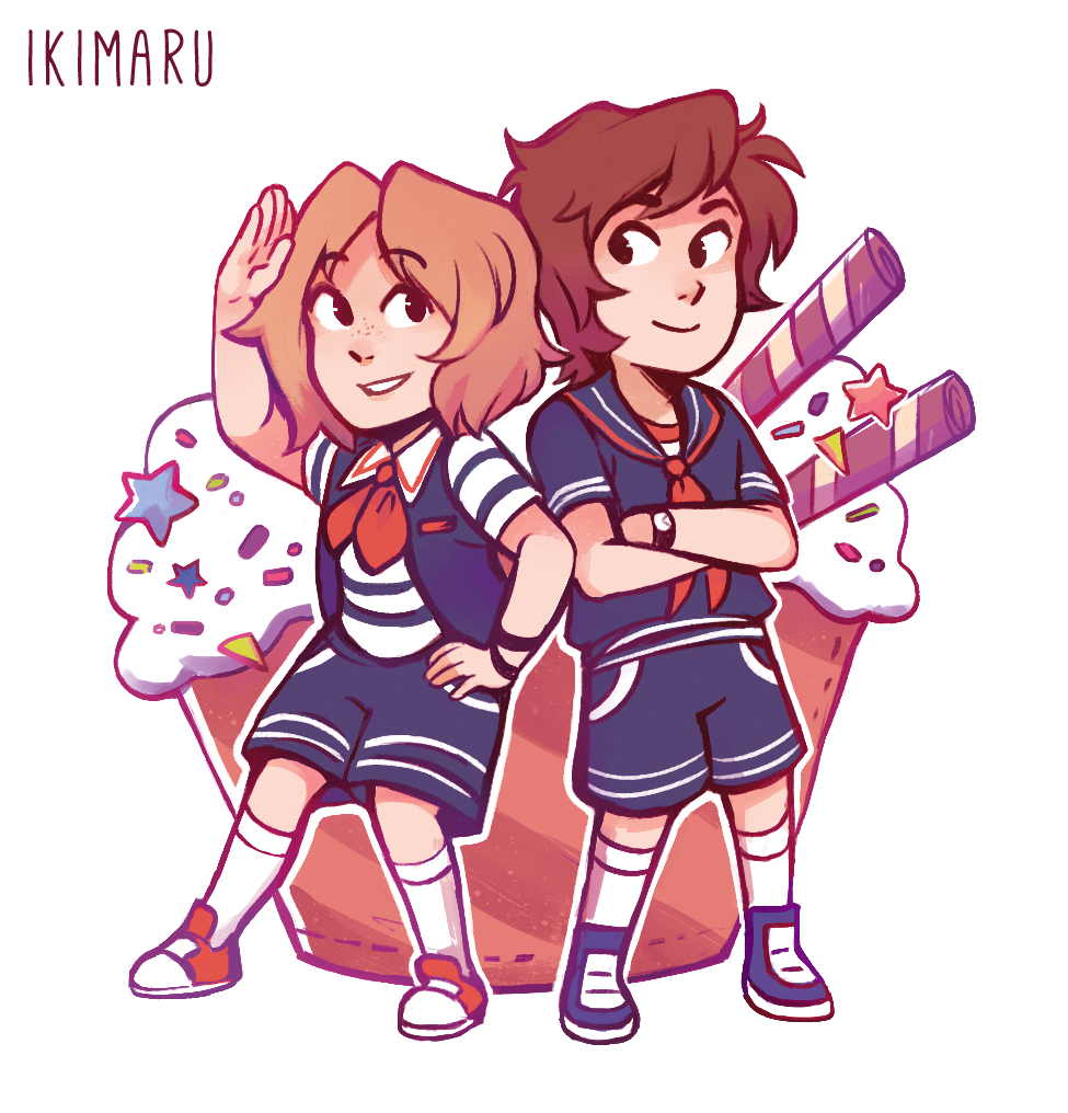 I made more because I have no chill(☆ they’re on a charm and sticker respectively!