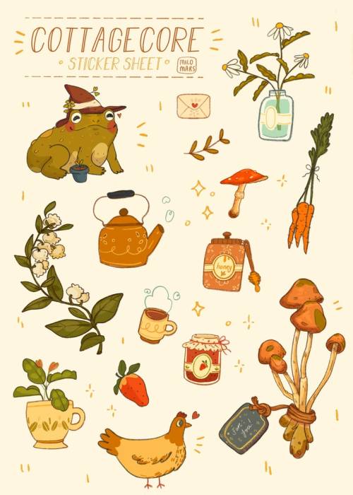 snootyfoxfashion:Sticker Sheets from milomarsx / x / x