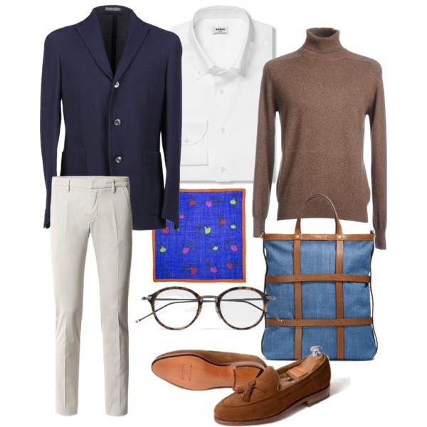 Monday inspiration - Pitti Uomo x Italian casual Friday
Still inspired by Pitti Uomo and all the great fits seen there this weeks collage is an interpretation of the look I wore on the last day of the fair.
Blazer: Boglioli Rollneck: Mila Schön...