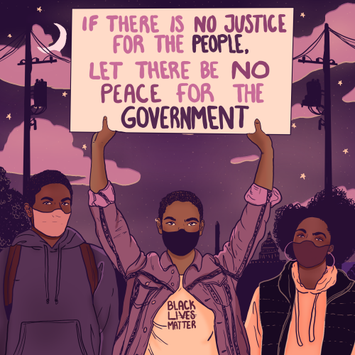 liberaljane: No Justice, No Peace. Quote from Emiliano Zapata Art by Liberal Jane 