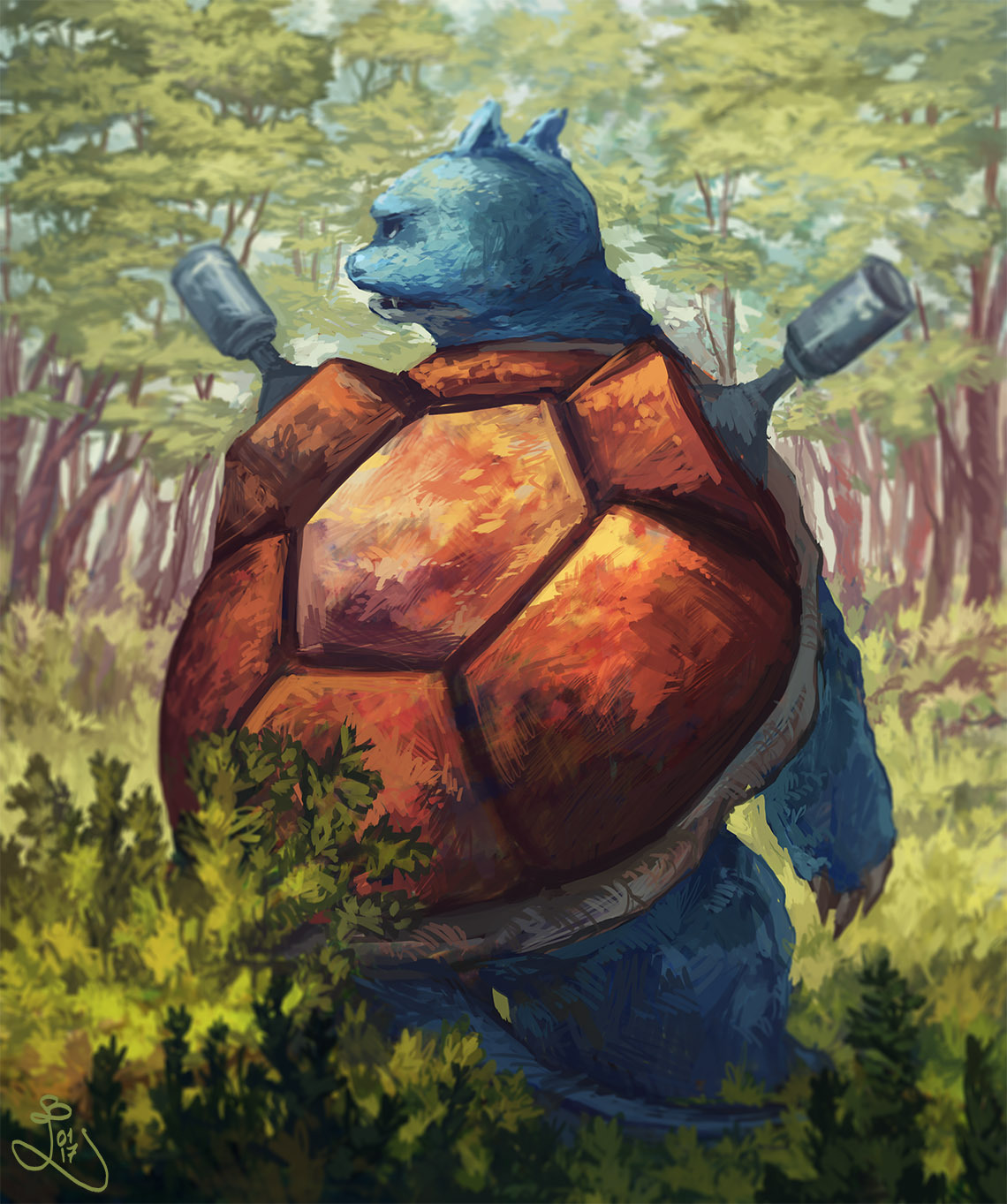 loreleisimon: #009 Blastoise Daily Sketches | Twitter | Facebook | Instagram  