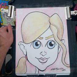 Doing Caricatures at Dairy Delight! #mattbernson