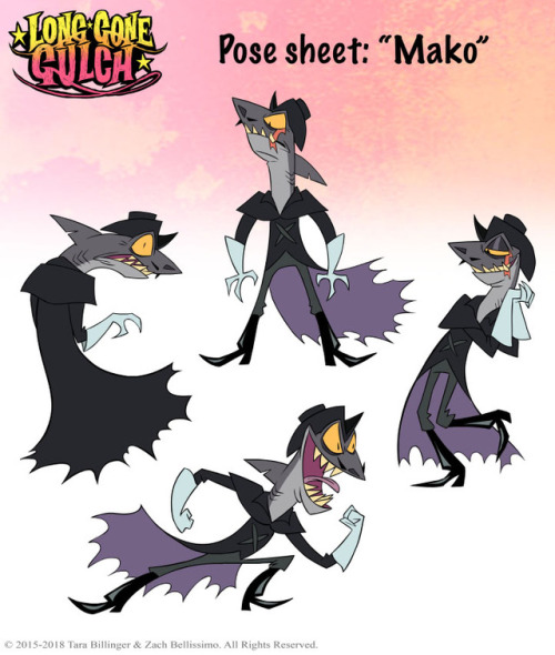 longgonegulch:  WANTED By The Long Gone Gulch Sheriff’s Department Name: Mako Species: Mutated Shark Weapons: Harpoon gun, teeth, harsh words. Crimes: Bank robbery, train robbery, fish store robbery, leprechaun gold theft, attempted murder, J walking