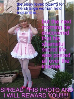 feminization:  The sissy loved posing… And gets the bill!