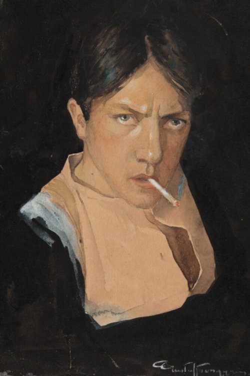 Gustaf Tenggren (1896-1970) Self-portrait ca. 1914