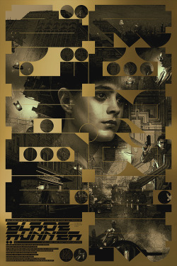 biblioklept:  Blade Runner film poster by Krzysztof Domaradzki