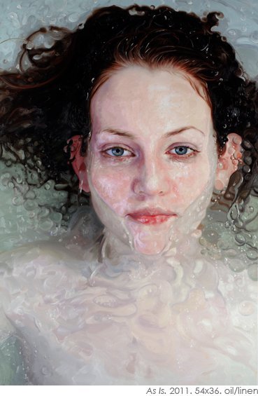 nessacorona-designer:  Alyssa Monks [X] La pintora norteamericana Alyssa Monks, con sólo 36 años, es considerada una de las artistas más realistas de la plástica contemporánea por su perfección a la hora de plasmar la piel bajo efectos del vapor,