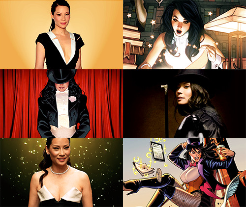   Gina Torres as Wonder Woman   Nicki Minaj as Power Girl   Laverne Cox as Huntress   Lucy Liu as Zatanna   Beyoncé as Black Canary  inspired by x 
